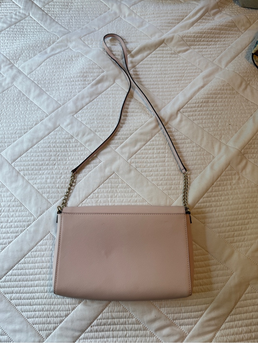Kate Spade Cameron Light Pink Crossbody Shoulder Bag with Chain Strap - Picture 2 of 6